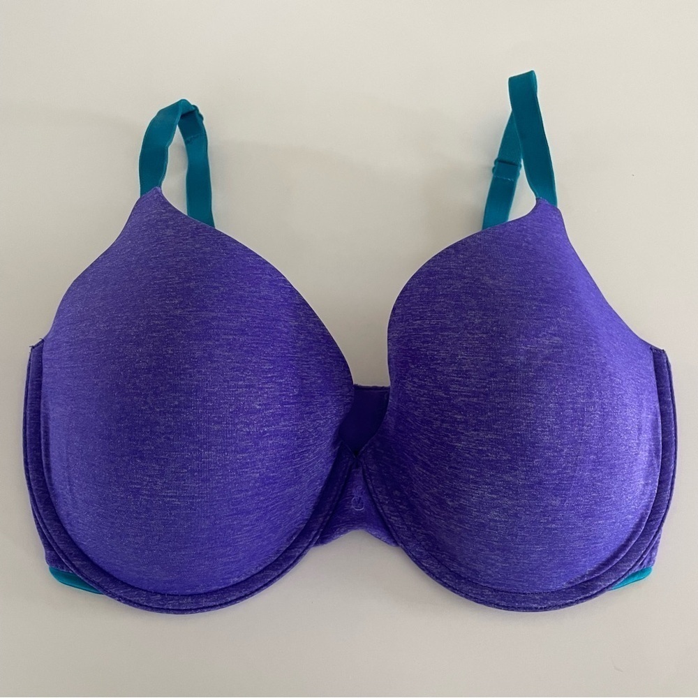 Victorias Secret Uplift Semi Demi 34DDD Purple Blue